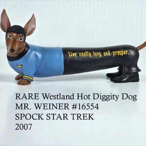 Westland Hot Diggity Dog - MR. WEINER #16554 SPOCK STAR TREK